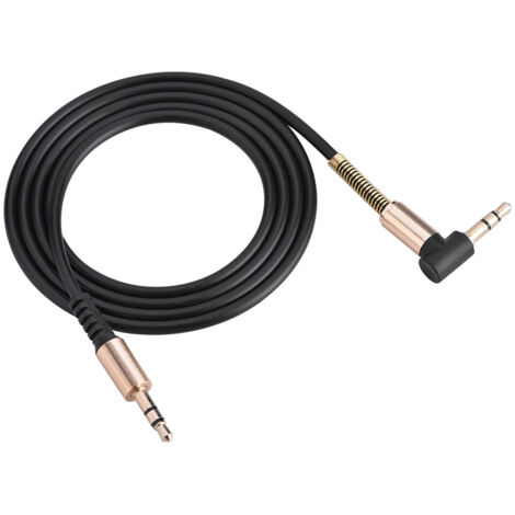 3,5-mm-Klinkenstecker auf Klinkenstecker, L-förmig, gerades AUX-Kabel für Lautsprecher und Kopfhörer