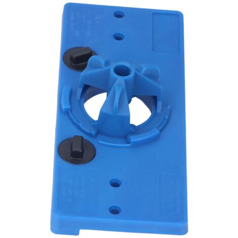 35-mm-Lochsägen-Bohrschablone, Bohrführung, Holzbearbeitungsbohrer-Set, blaues Positionierwerkzeug