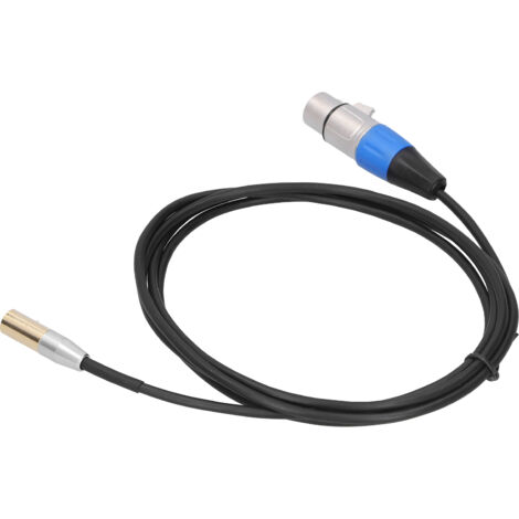 3,5-mm-Miniklinkenstecker auf XLR-Buchse Kabel, 2 Meter – Zinkstecker, hochwertige Kupferverkabelung