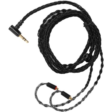 3,5-mm-MMCX-Audiokabel für Shure SE215, SE535, SE846 und Ultimate Ears UE900 Kopfhörer – Schwarz