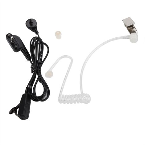 3,5-mm-PTT-Akustikmikroschlauch mit Luftkanal für Vertex-Funk-Ohrhörer, kompatibel mit Walkie-Talkies.