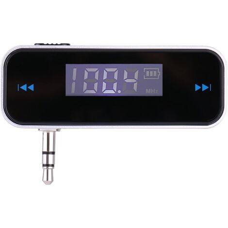 3,5-mm-Universal-FM-Transmitter Im Auto, LCD-Hintergrundbeleuchtung, 3,5-mm-Kopfhöreranschluss, HiFi-Stereo-Sound, Audio-Stecker für Mobiltelefone und Musik-Player, Wiederaufladbar