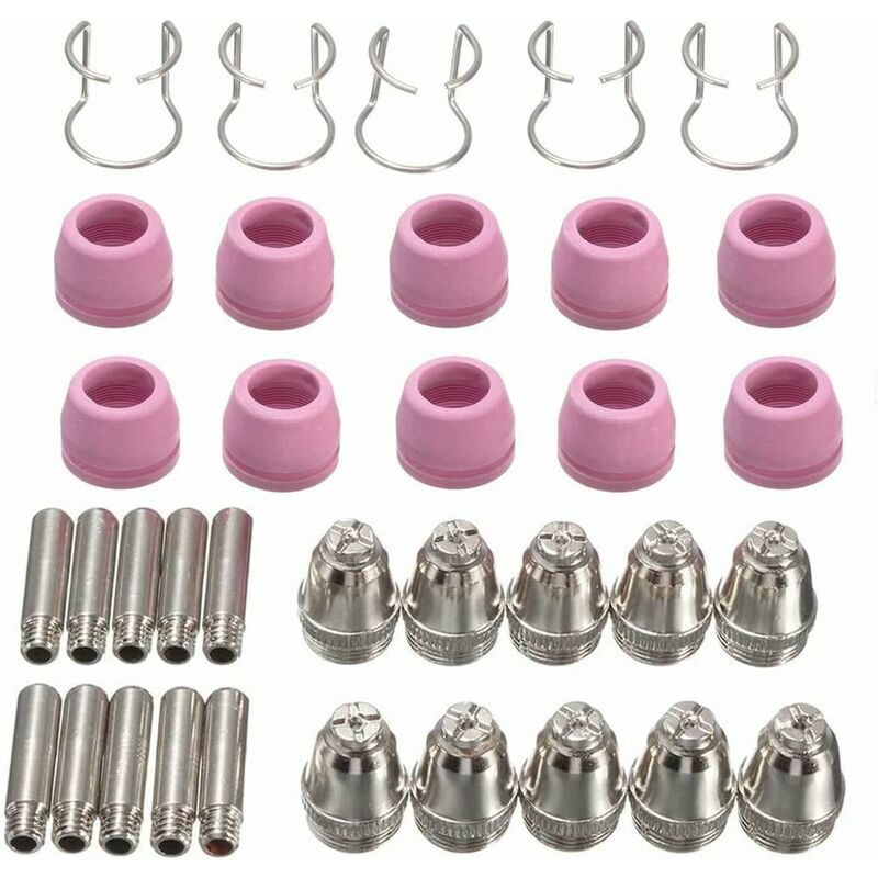 Lucky-88 - 35 pièces coupeur plasma AG60 SG55 consommables de torche de coupe kit de coupe de buse d'électrode accessoires de soudage torche