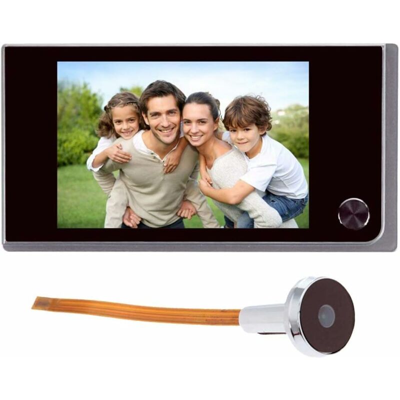 3.5 pouces sonnette digitale LCD 120 degrés œil sonnette électronique judas caméra infrarouge couleur visionneuse de porte