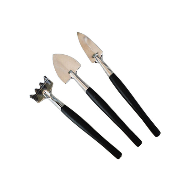 3/5 pz/set Mini attrezzi da giardino neri