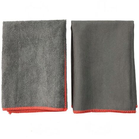 35 x 35 cm Chiffons Magique en Microfibre, Torchon de Nettoyage Poussiere, Lingette Essuie pour Cuisine Voiture Menage Verre Vitre Vaisselle, Serviette sans Trace Non Pelucheux, Gris, 3 Pcs