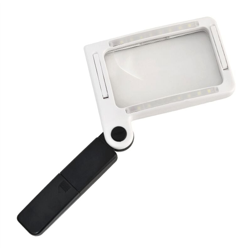 Image of 3,5 x Professionelle Handheld Lupe Lesen Objektiv 16 led Licht für