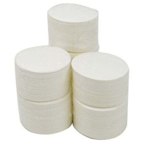 350 filtros de papel para café, de 64 mm, redondos y blancos, compatibles con cafeteras espresso.