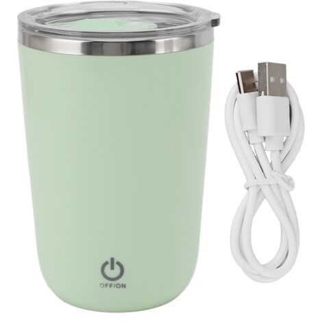 350 ml USB-Kaffeemixer, auslaufsicher, mit automatischem Rührwerk, grün
