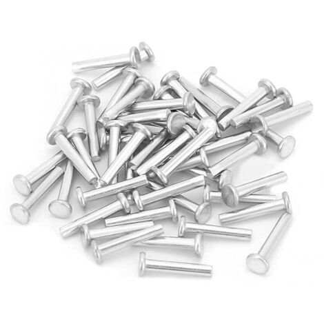 350 pièces M4 tête plate solide aluminium Rivets assortiment Kit longueur 4/6/8/10/12/16/20mm