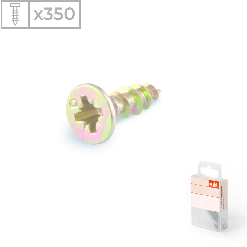 

350 Tornillos para bisagra fabricados en acero zincado, medidas 3,0x20mm