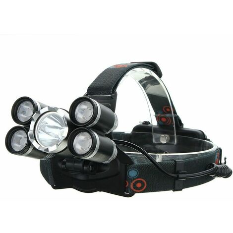 35000Lm T6 Rechargeable Torch Ont Head Lamp (Battery Without) WASHED