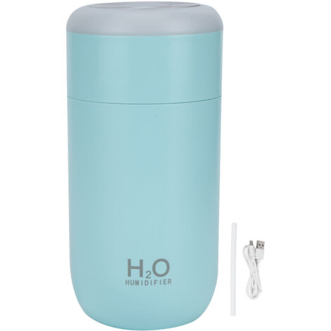 350ml Mini Portable USB Powered Nano Humidifier Diffuser with 7 Colors Light Timing Power OffBlue
