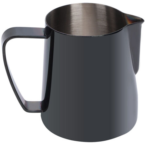 350ml Stainless Steel Titanize Milk Frothing Cup Jug Coffee Pitcher for Latte ArtBlack