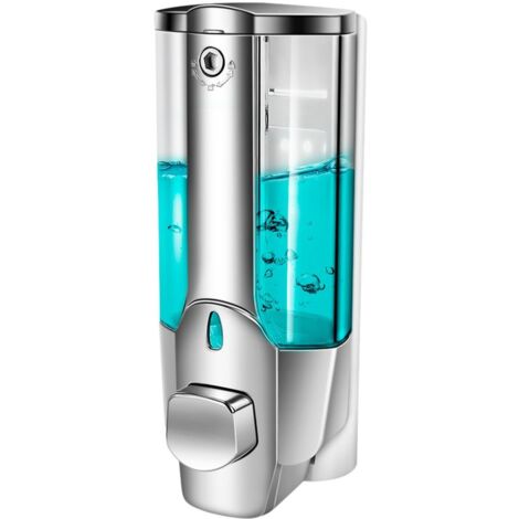 350ml Wall Mounted Bath Soap Shampoo Dispenser with Lock for Bathroom