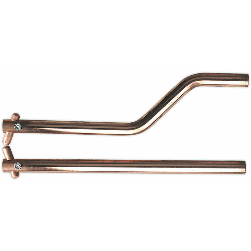 Loops - 350mm Heavy Duty Spot Welding Arms - Curved Electrode Holder - Cotter Pins