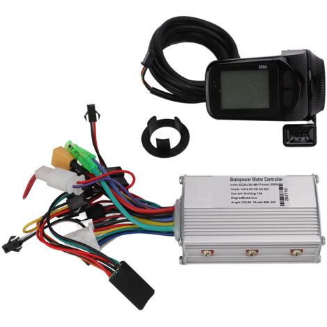 350W 24V/36V/48V Bürstenloser Motorcontroller mit LCD-Bildschirm für Elektrofahrräder und -roller