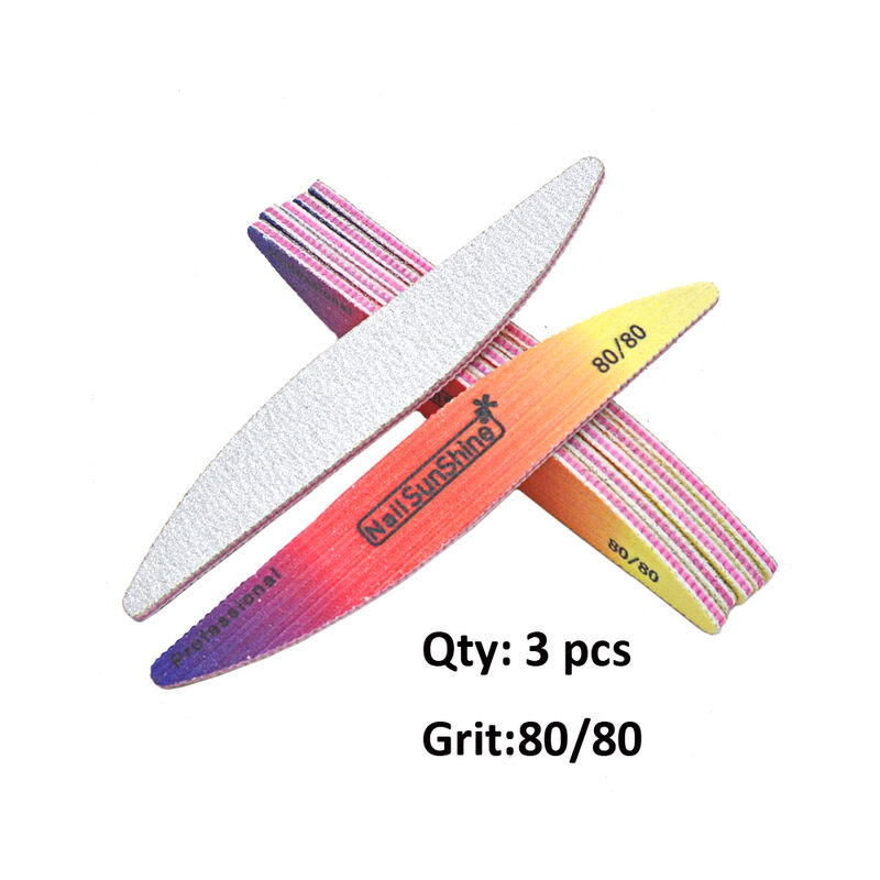 3/5/10 Pcs/Lot lima per unghie abrasiva colorata