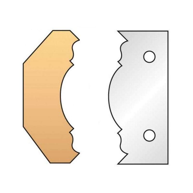 353 : jeu de 2 fers moulure corniche