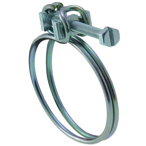 Collier de serrage double fil pour tube tressé Ø 6mm (1/4) (X 25