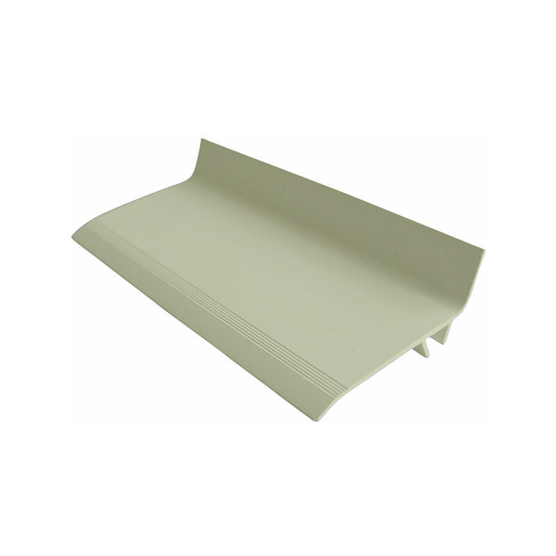 moncoffrage - couvre joint de façade angle pvc largeur 5 cm beige (3,00 ml de long + clips)