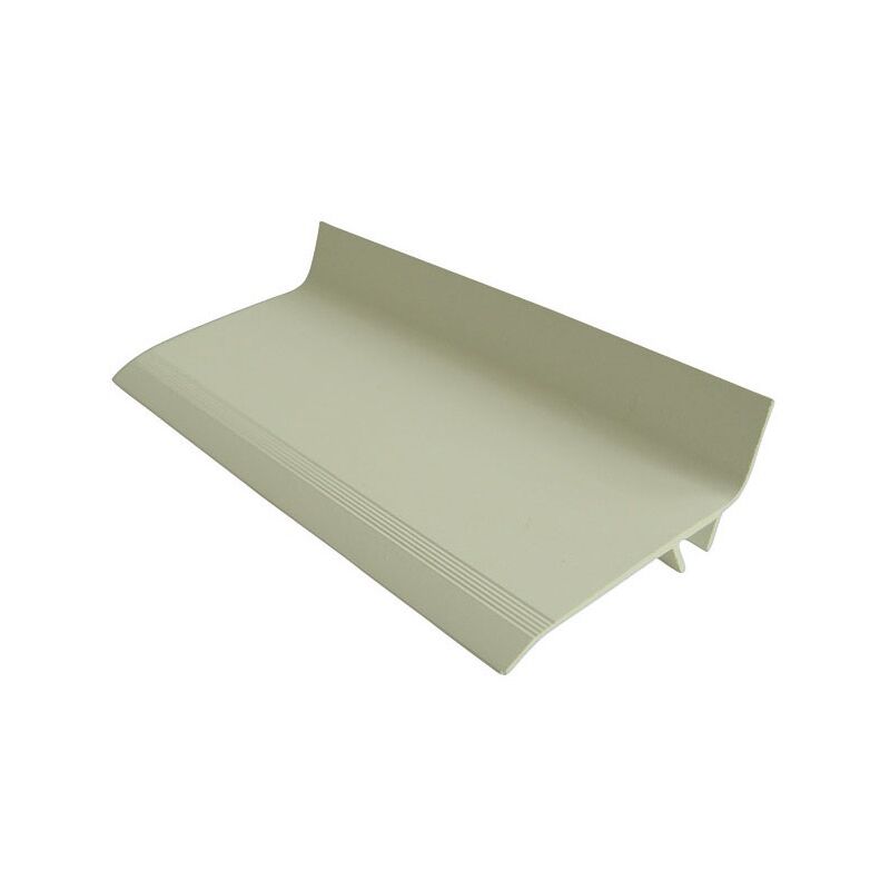Couvre joint de façade angle pvc - largeur 9 cm - beige (l. 3m + clips)