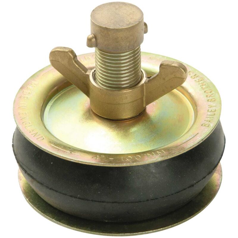 Bailey 2416 Drain Test Plug 100mm (4in) - Brass Cap BAI2416