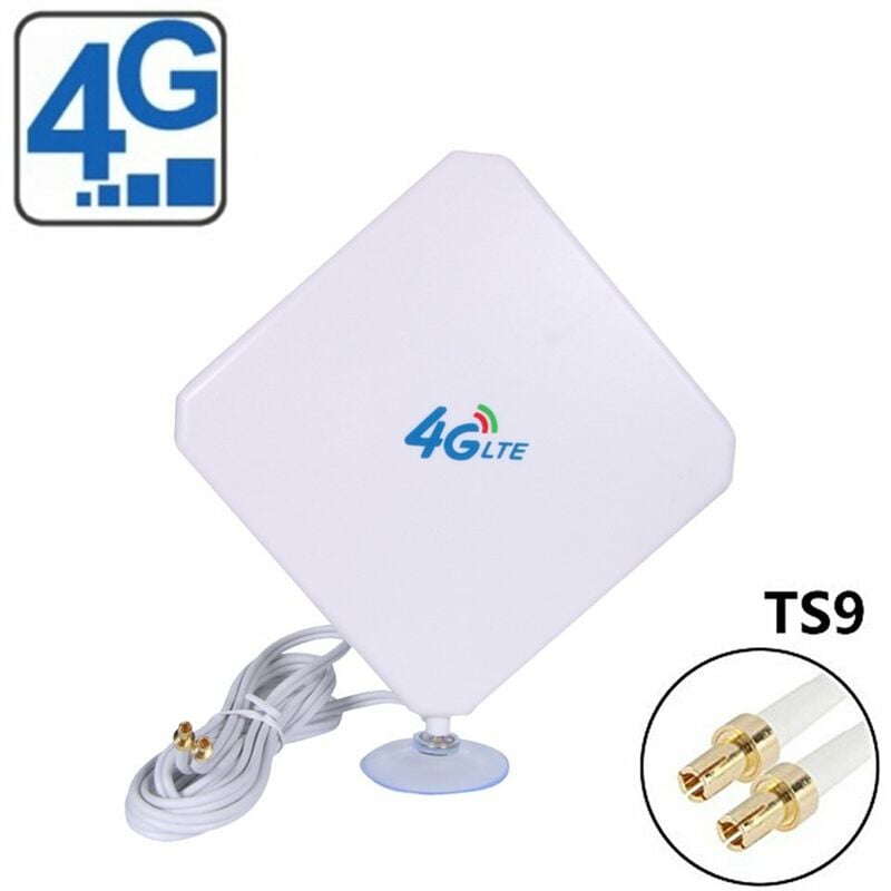 

35dBi 4G LTE Dual MIMO Antena de telefono movil Amplificador de antena TS9 Cable de enchufe