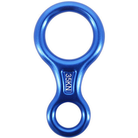 35kN Abseilachter (Blau), Abseilgerät Klettern 8 Abseilgerät für Seildurchmesser 8-13 mm