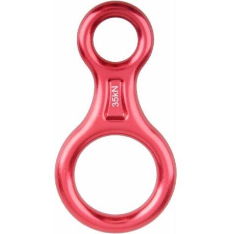 35kN Abseilachter (Rot), Abseilgerät Klettern 8 Abseilgerät für Seildurchmesser 8-13 mm