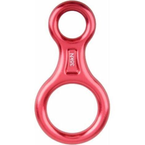 35kN rappel huit(Rouge), dispositif de rappel escalade 8 Descendeur pour diamètre de corde 8-13 mm