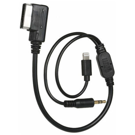 3.5mm AUX Interface Adapter with Line Fit for Audi VW MDI AMI MMI iPad iPhone 5 6S