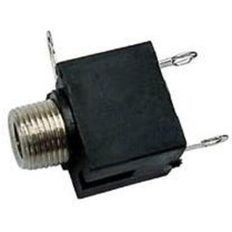 3.5mm-MONO-KLINKENBUCHSE - SCHWARZ, CHASSISMONTAGE