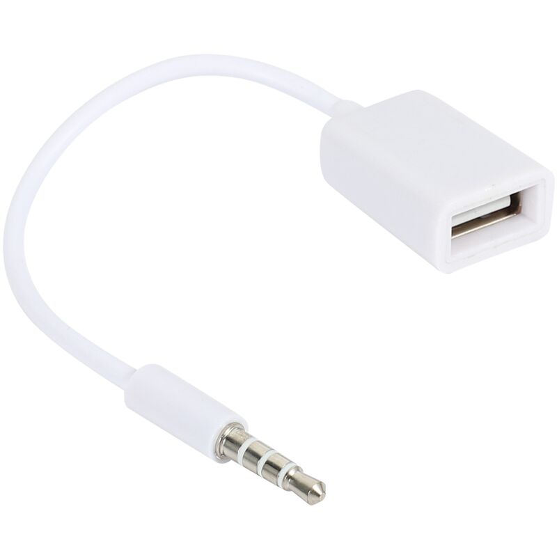 Image of 3.5Mm Stecker Aux Audio Buchse Auf Usb 2.0 Konverter Kabel Auto Mp3