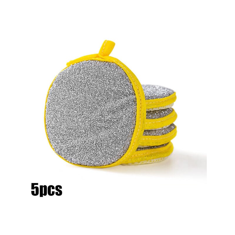 3/5Pcs Double Side spugna per lavastoviglie