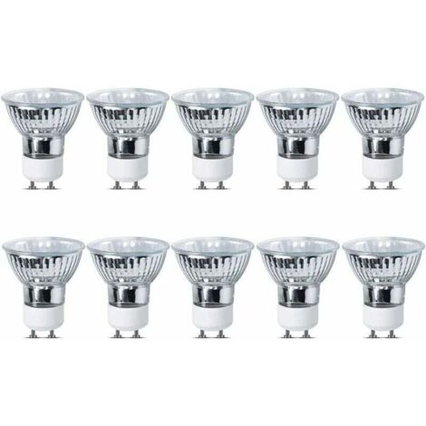 35W GU10 Ampoules Halogènes Dimmable, GU10 Ampoules Projecteur Spotlights 220-240V 360lm 2700K Blanc Chaud, Diamètre 5CM, lot de 10 H219
