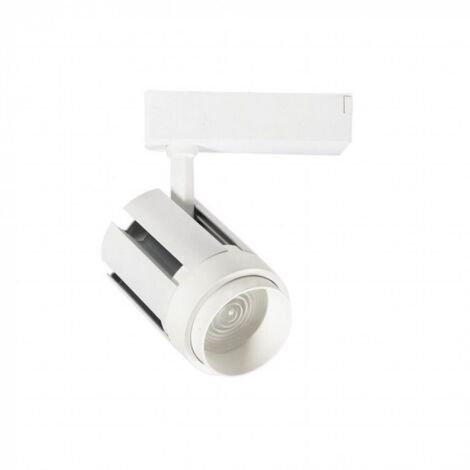 35W LED PROIETTORE A PISTA LED CORPO BIANCO LUCE BIANCA 5 ANNI DI GARANZIA 6500K                         - Luce FREDDA