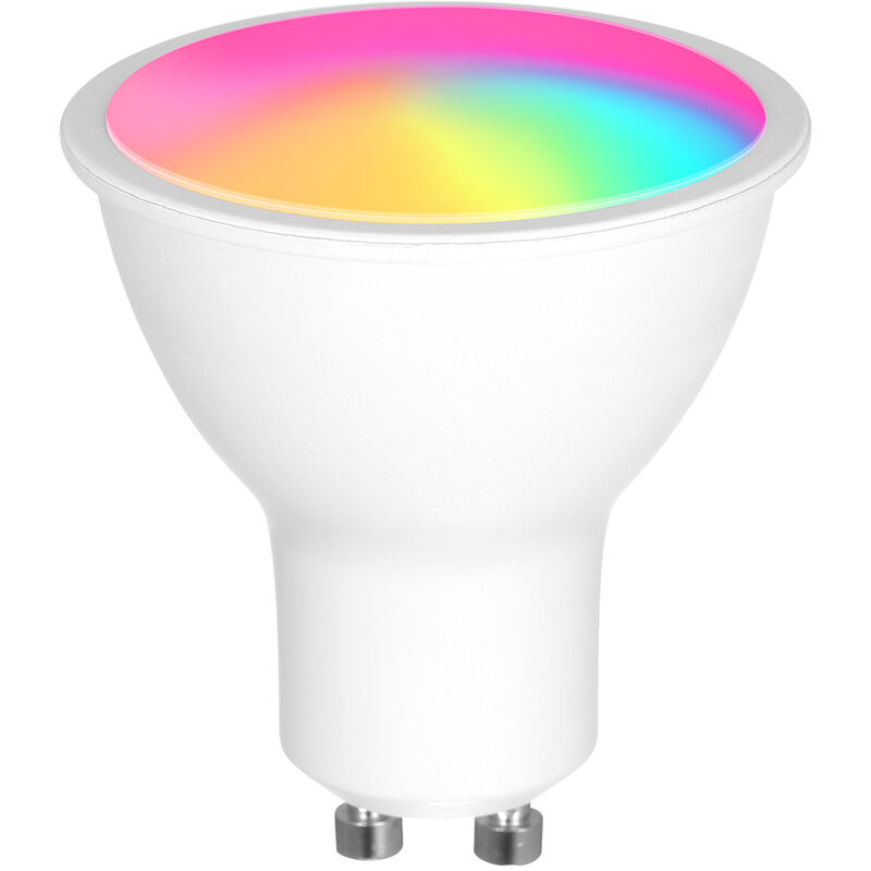 

3.5W ZigBee Smart Bulb RGB + CCT 16 millones de colores GU10 Smart Music Lamp Control de APP Control de voz manos libres Programado Luz LED