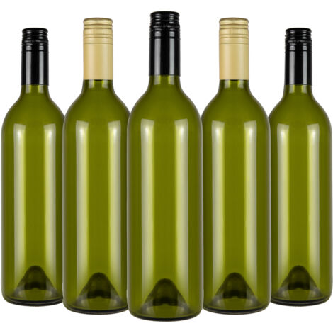 35X Botellas de VINO DE OLIVA 750ml con tap贸n de vino