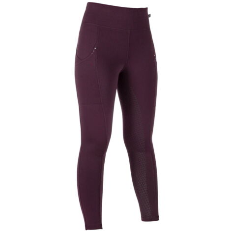 36/38 IT, bordeaux: Jambières d'équitation en tricot avec adhérence totale en silicone modèle Cosy II