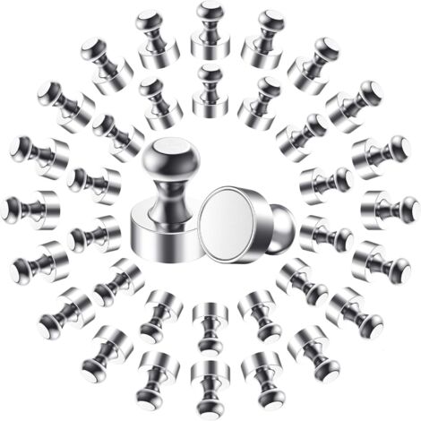 36 Aimant, N52 Néodyme, 12x16mm Conique, Nickel, Bureau Maison