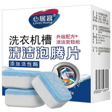 36 Comprimés Effervescents Nettoyant Lave-linge Maison Chambre Dortoir