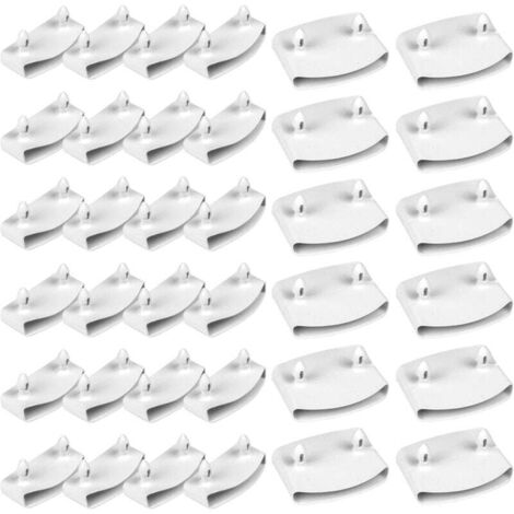 36 Embouts Lattes pour Sommier, Supports de Lattes pour Sommier, Capuchons Lattes pour Sommier 54mm, 24 x Embout de Lattes, 12 x Supports Centraux, pour 5.3cm - 5.5cm Latte de Li