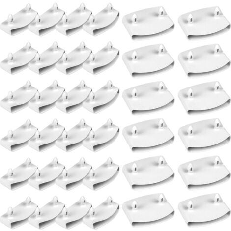36 Embouts Lattes pour Sommier, Supports de Lattes pour Sommier, Capuchons Lattes pour Sommier 54mm, 24 x Embout de Lattes, 12 x Supports Centraux, pour 5.3cm - 5.5cm Latte de Li
