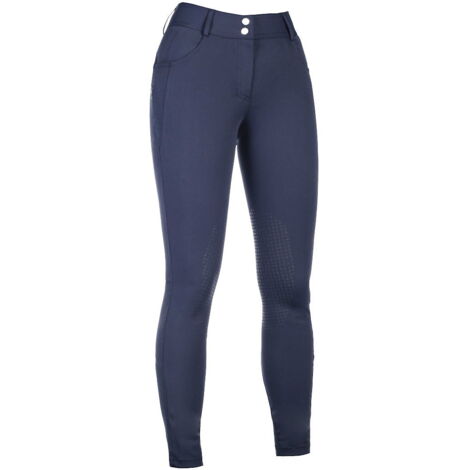 36 IT, bianco: Pantaloni donna per equitazione modello Ari Mid Rise con grip al ginocchio in silicone