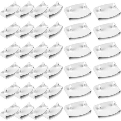36 Lattenendkappen für Bettgestelle, Lattenhalterungen für Bettgestelle, Lattenkappen für 54-mm-Bettgestelle, 24 x Lattenendkappen, 12 x Mittelstützen, für 5,3 cm - 5,5 cm Lattenroste