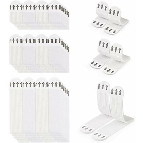 36 Paires (72 Bandes) Languettes Accroches Tableaux sans Percer Bandes de Suspension pour Photos Languettes Accroches Bandes AdhéSives Tableaux Fixation sans Dommage Bandes de Cadre Mural