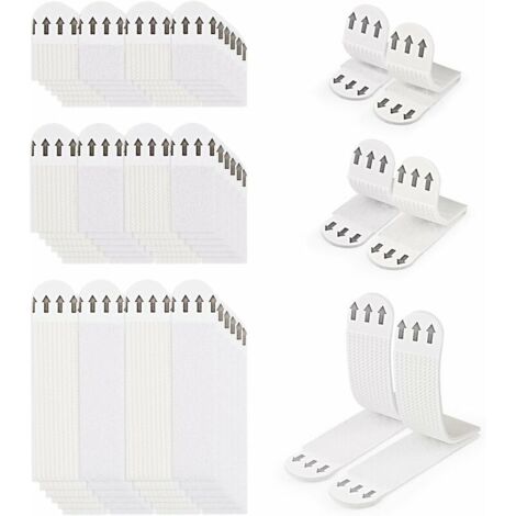 36 Paires (72 Bandes) Languettes Accroches Tableaux sans Percer Bandes de Suspension pour Photos Languettes Accroches Bandes AdhéSives Tableaux Fixation sans Dommage Bandes de Cadre Mural
