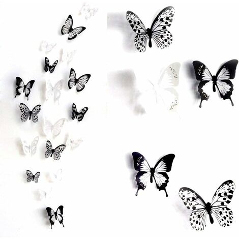 FlyWave Papillon Decoration 36 Pcs Feuilles dans Un Paquet, Papillon 3D  Divers Styles, Laser Coloré Papillons Decoratifs, Papillon Decoration  Murale Adapté à La Décoration de La Chambre : : Cuisine et Maison