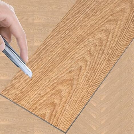 36 pezzi Rivestimento pavimento PVC 91,44 cm x 15,24 cm x 2 mm Vinile autoadesivo, tipo 1801-22 (5,02 m²) NAIZY
